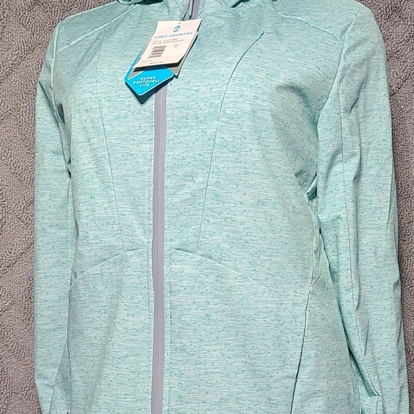 Women's Soft Shell Jacket with Hoodie - Picture 3 of 9